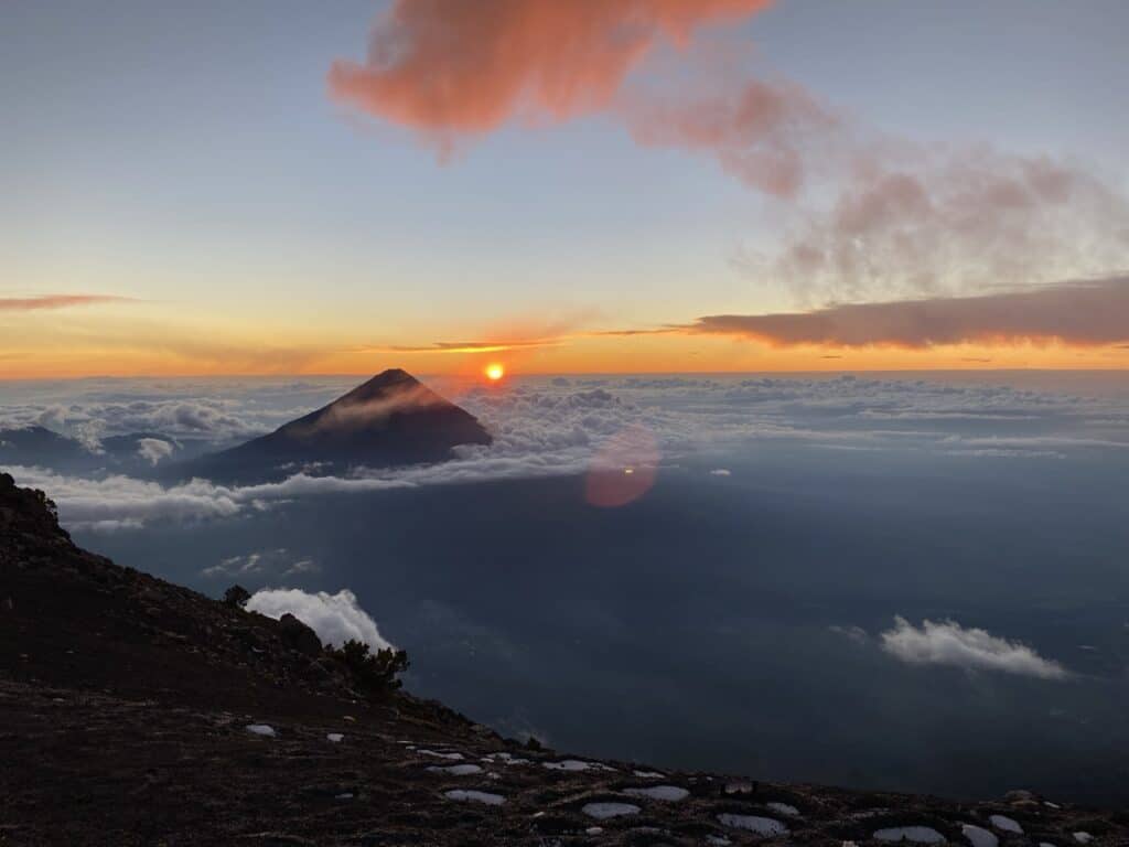 Acatenango-Volcano-Fuego-Sunrise