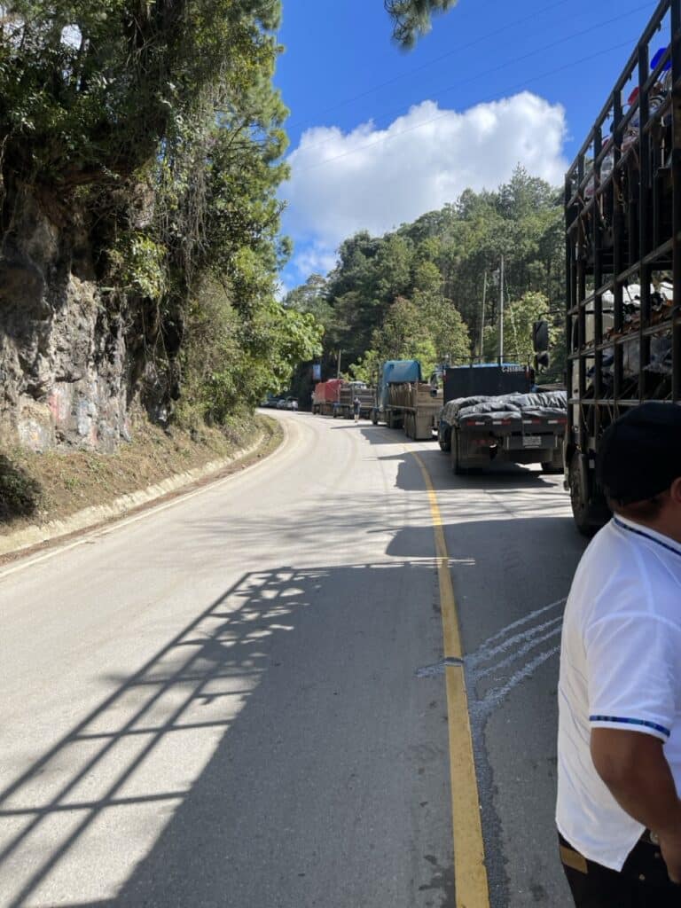 Guatemala-Roadblock-Protest-Traffic